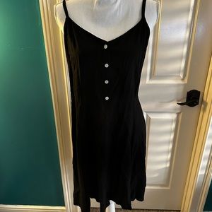 NWT Gap black sleeveless slip dress medium